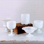 Milk Glass - Compotes - Large