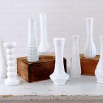 Milk Glass Vases - Medium